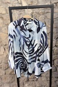 NOEN Tunika Viscoseprint navy