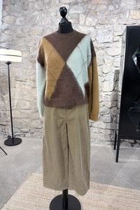MASAI  Pullover Raute Wolle Mohair Alpaka Hose Feincord